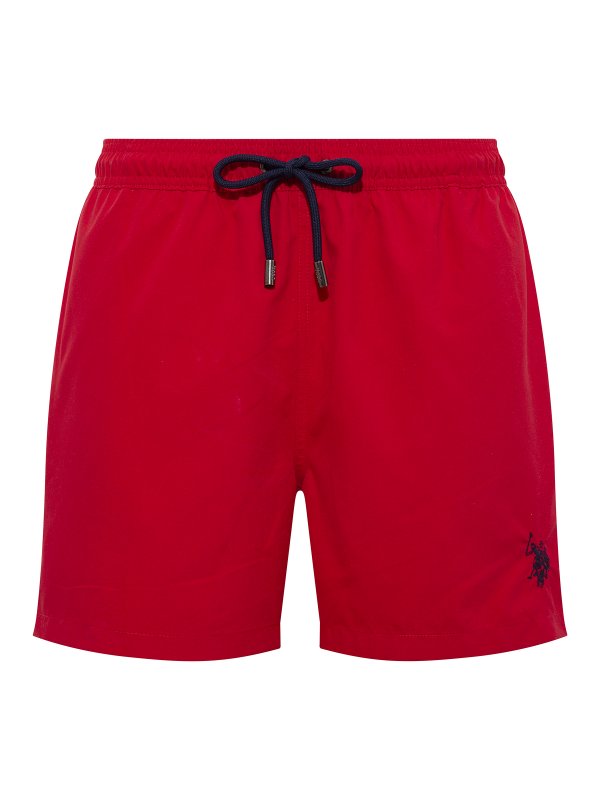 U.S.POLO ASSN. pánské plavky šortkové  22002 červené  | Vermali.cz